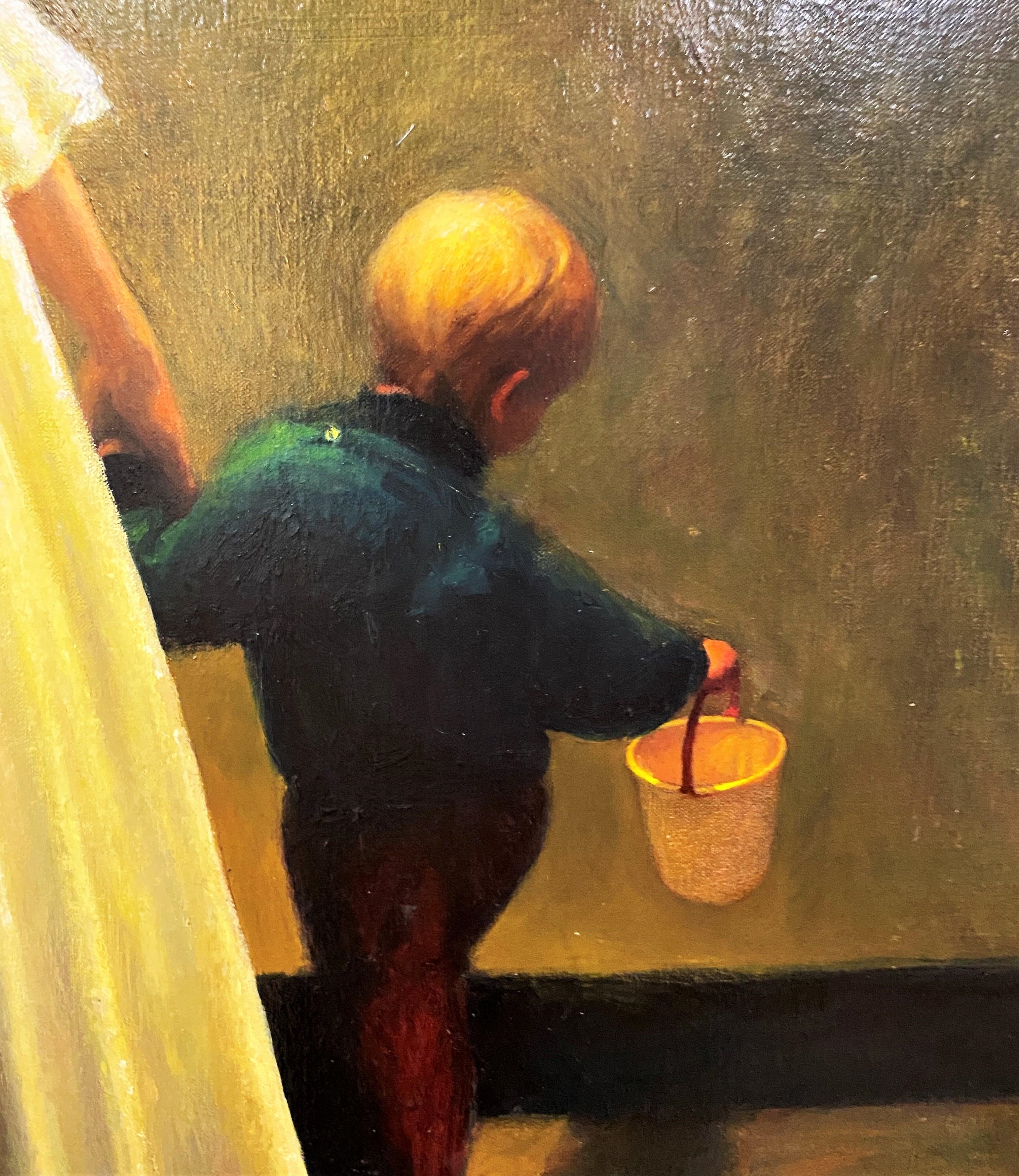 Artwork by Anna Platten, Woman and Child, Made of Oil on canvas