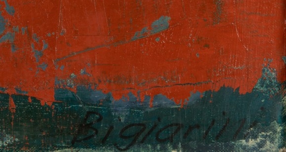 Artwork by Gino Bigiarini, Red Still Life, Made of Oil on canvas