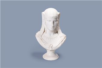 Bust of an Egyptian beauty - Godefroid Van Den Kerckhove