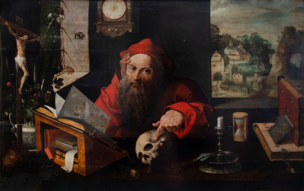 Saint Jerome in his study by Joos van Cleve