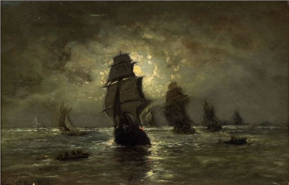 L'arriveé d'un Brick effet de Lune by Edward Moerenhout