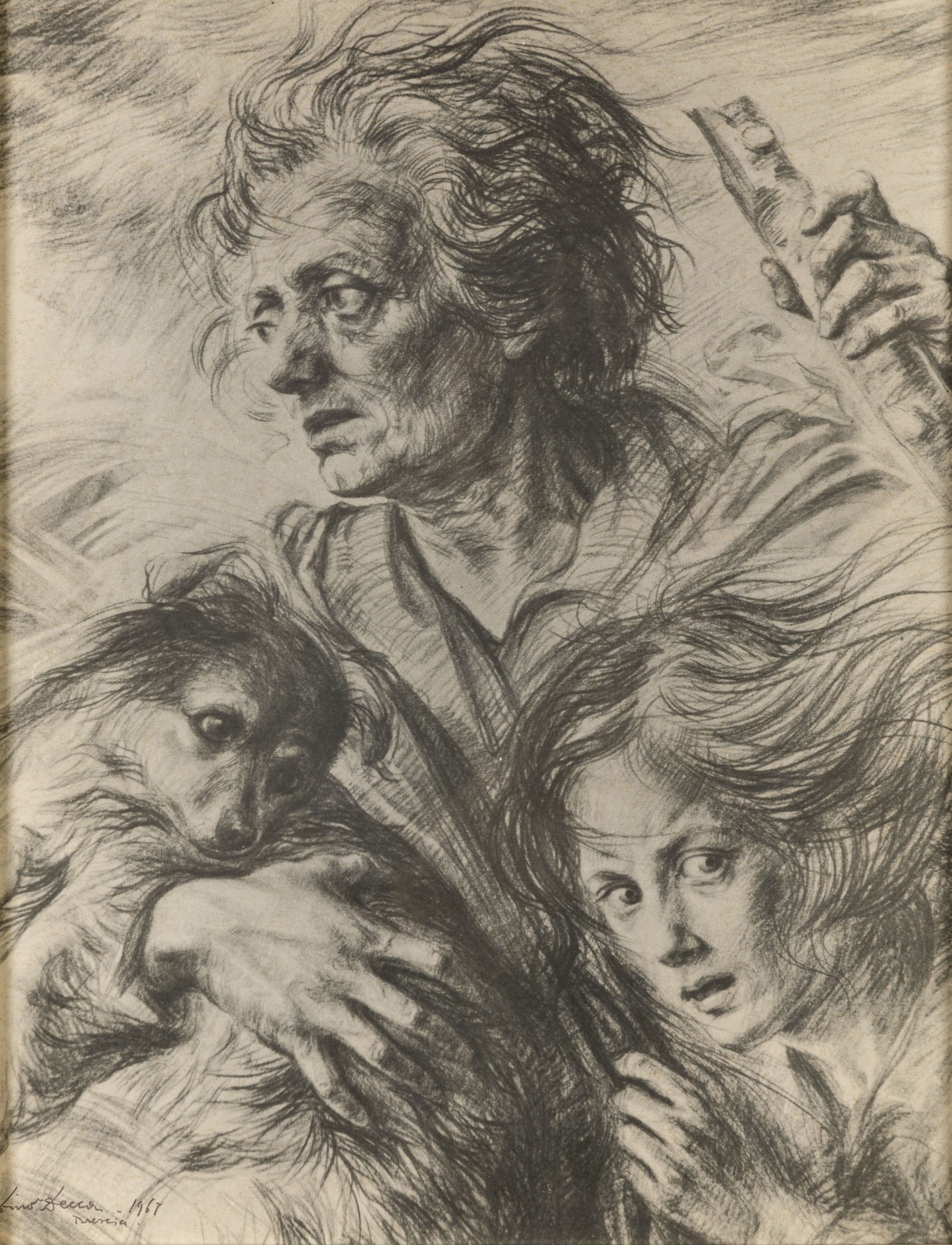 Artwork by Dino Decca, Untitled, Made of Charcoal on paper