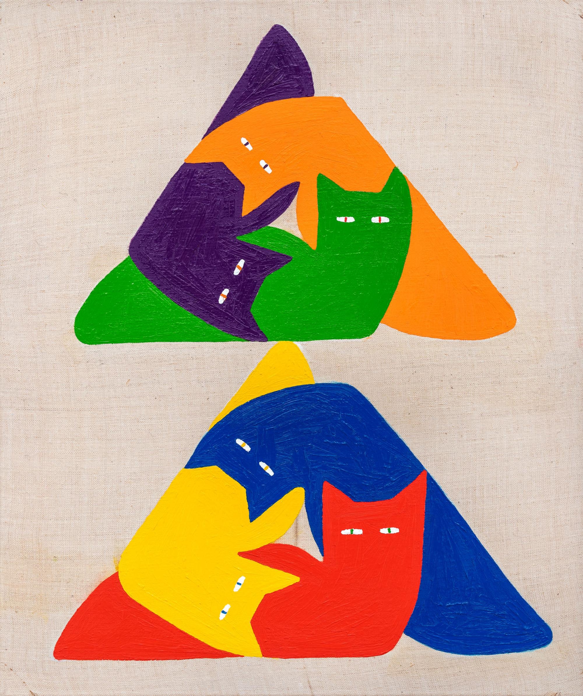 Artwork by Bencs Dániel, Macskafa, Made of oil on canvas