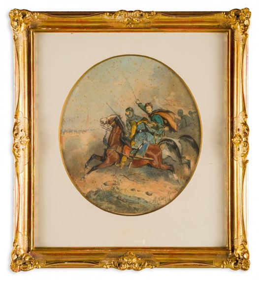 Szarża, by Artur Grottger, 1858