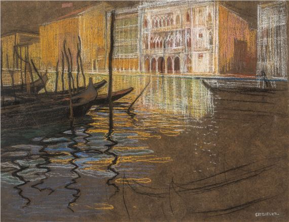 Venise, nuit sur le Grand Canal