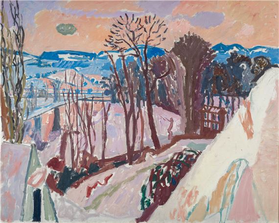 Winterlandschaft, Unterengstringen by Max Gubler, 1942