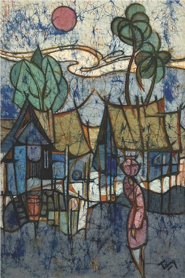 Penang Fishing Village by Chuah Thean Teng, 1914 – 2008