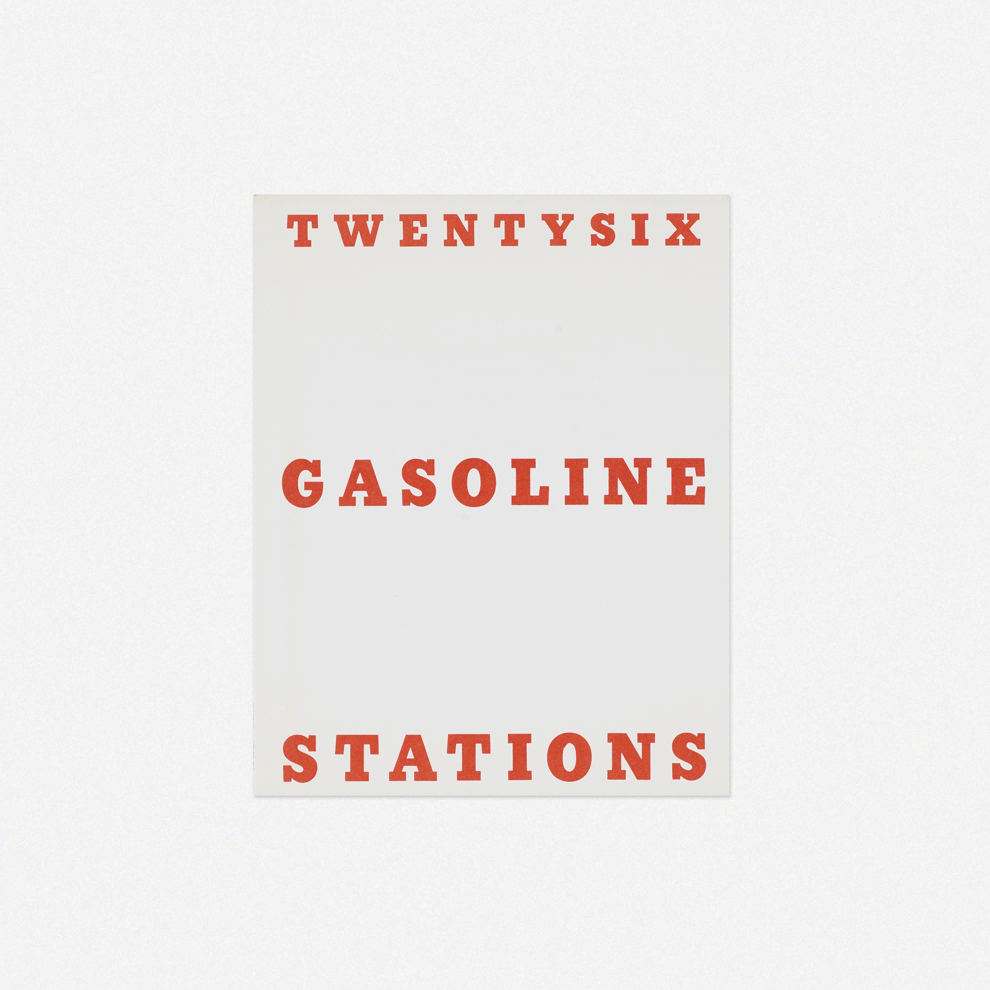 Twentysix Gasoline Stations by Ed Ruscha, 1963-1967