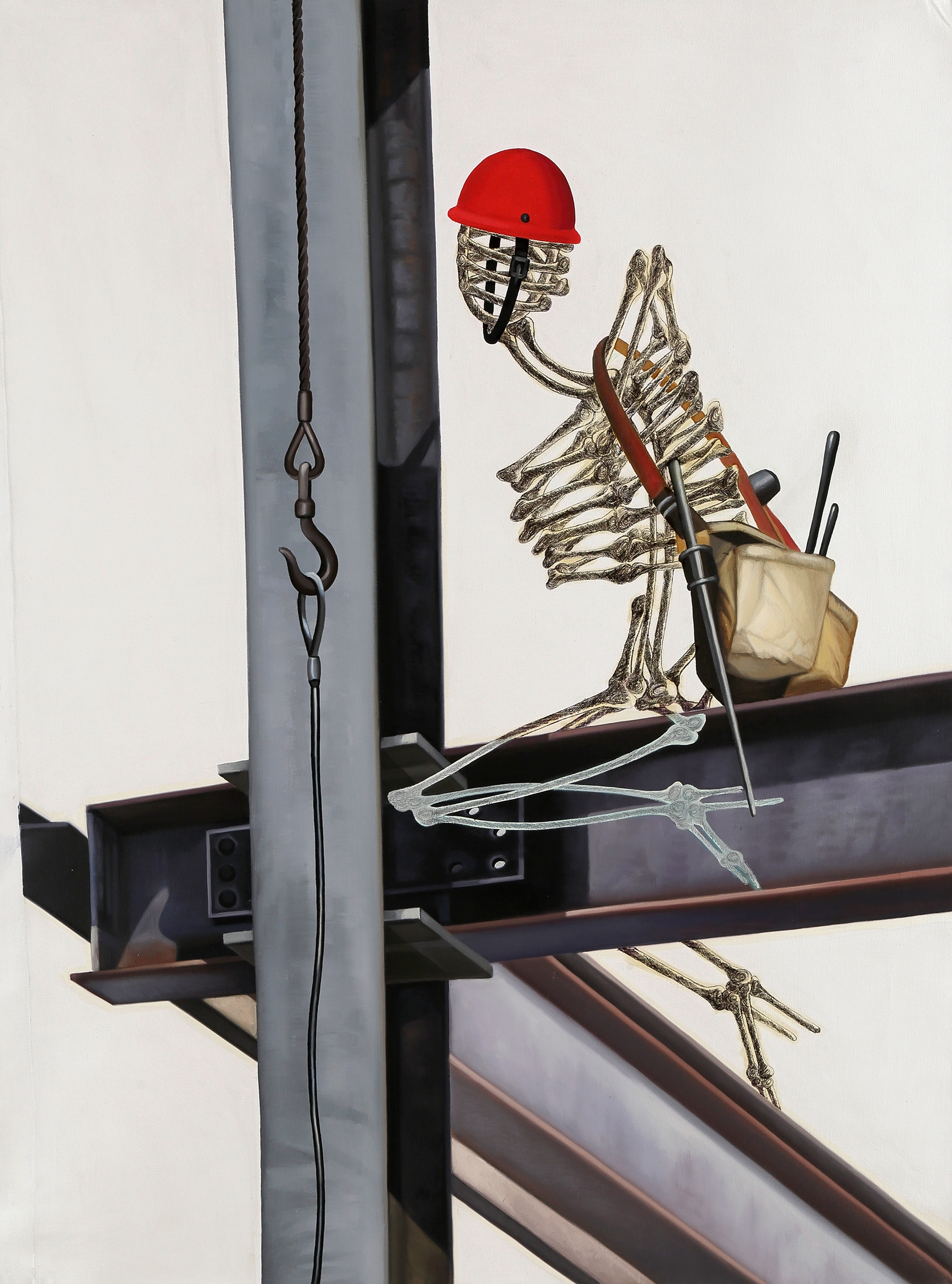 Artwork by Ram Bali Chauhan, Bridge Maker, Made of Mixed media on canvas