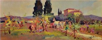 Harvest in Pomino - Loris Centelli