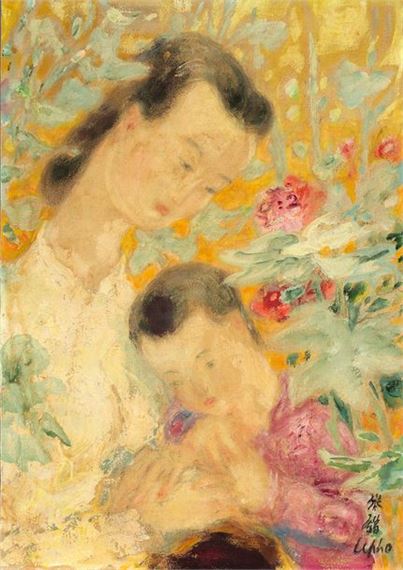 Maternité by Lê Phổ, 1930s