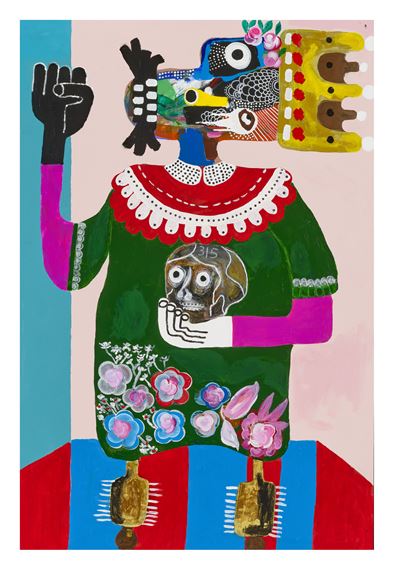 Chief and his Calabash by Kojo Marfo, Painted in 2018