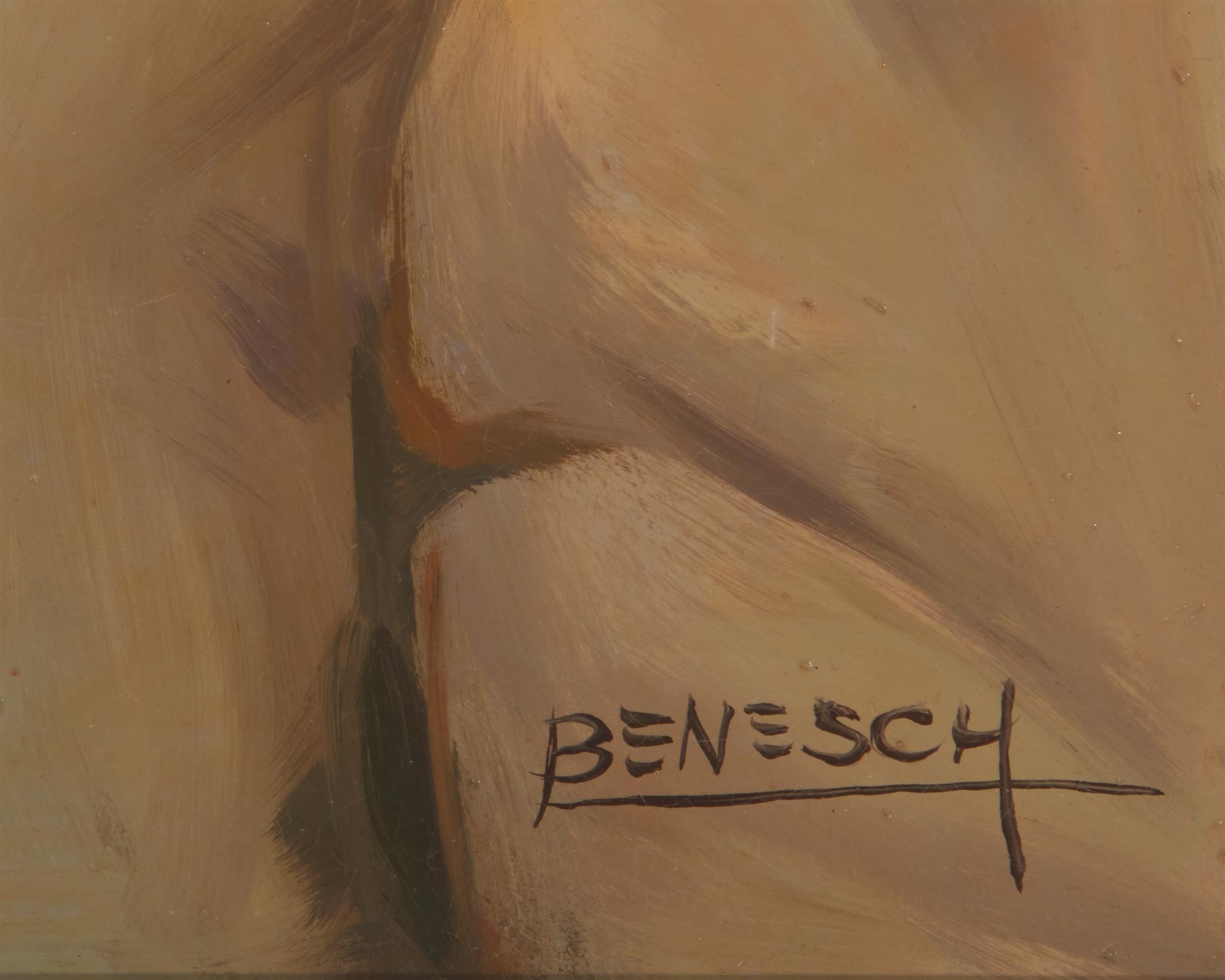 Artwork by Louis Benesch, "Natani", Made of Oil on Masonite