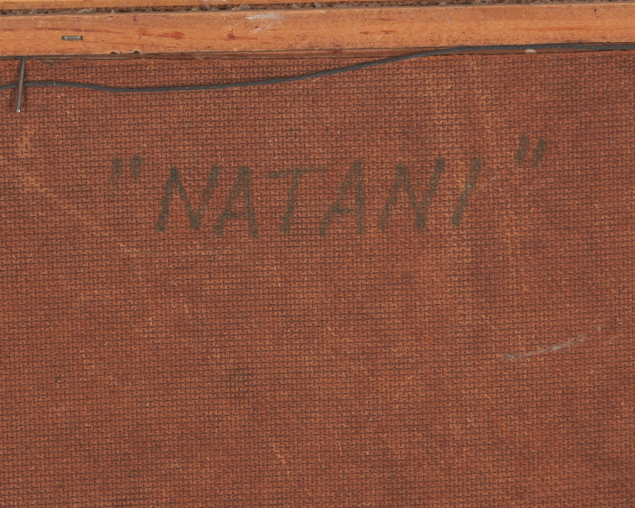 Artwork by Louis Benesch, "Natani", Made of Oil on Masonite