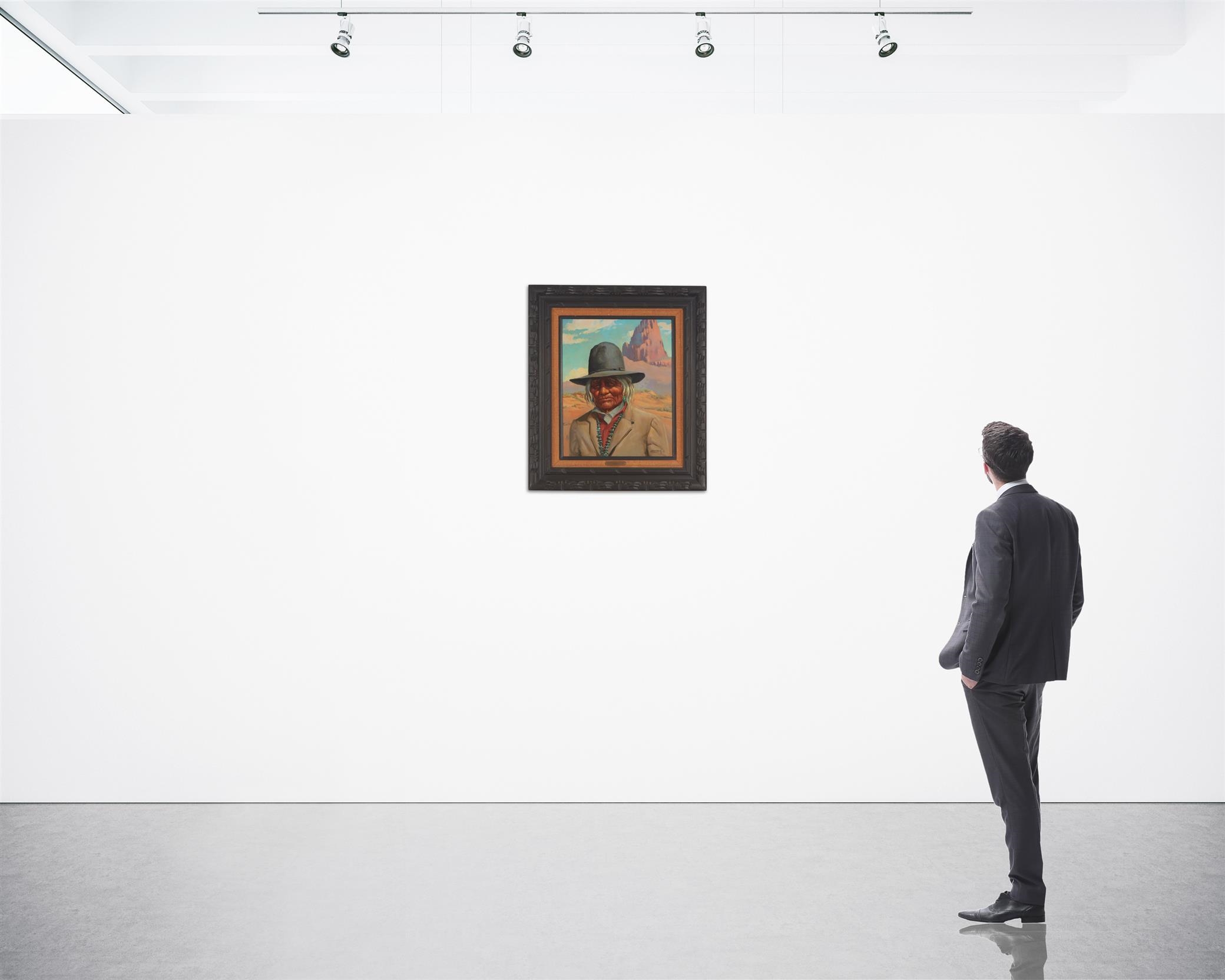 Artwork by Louis Benesch, "Natani", Made of Oil on Masonite