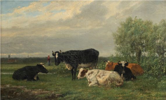 cows in the meadow by Rosa Venneman