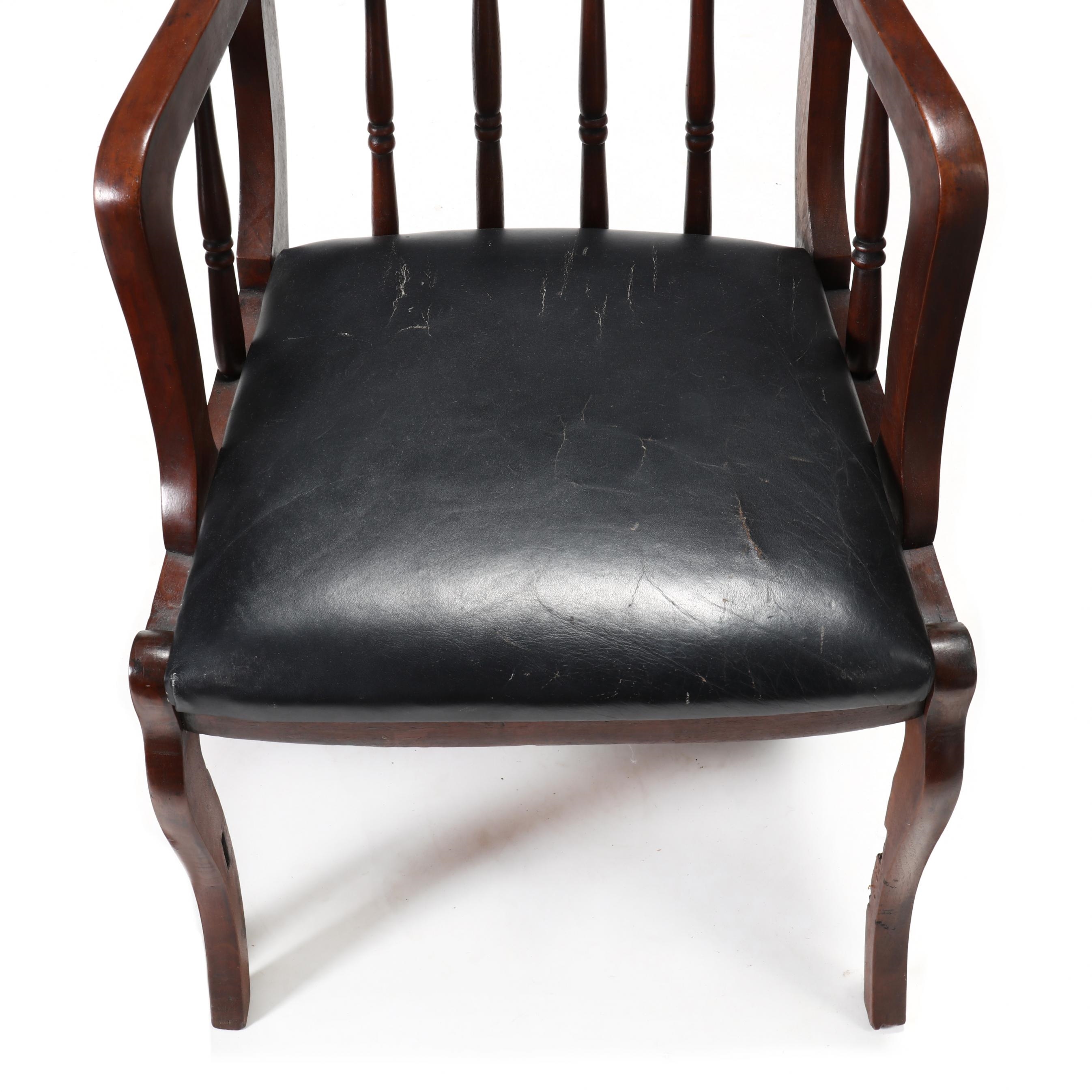 Artwork by Thomas Day, Set of Three Walnut Armchairs, Made of walnut  (3)