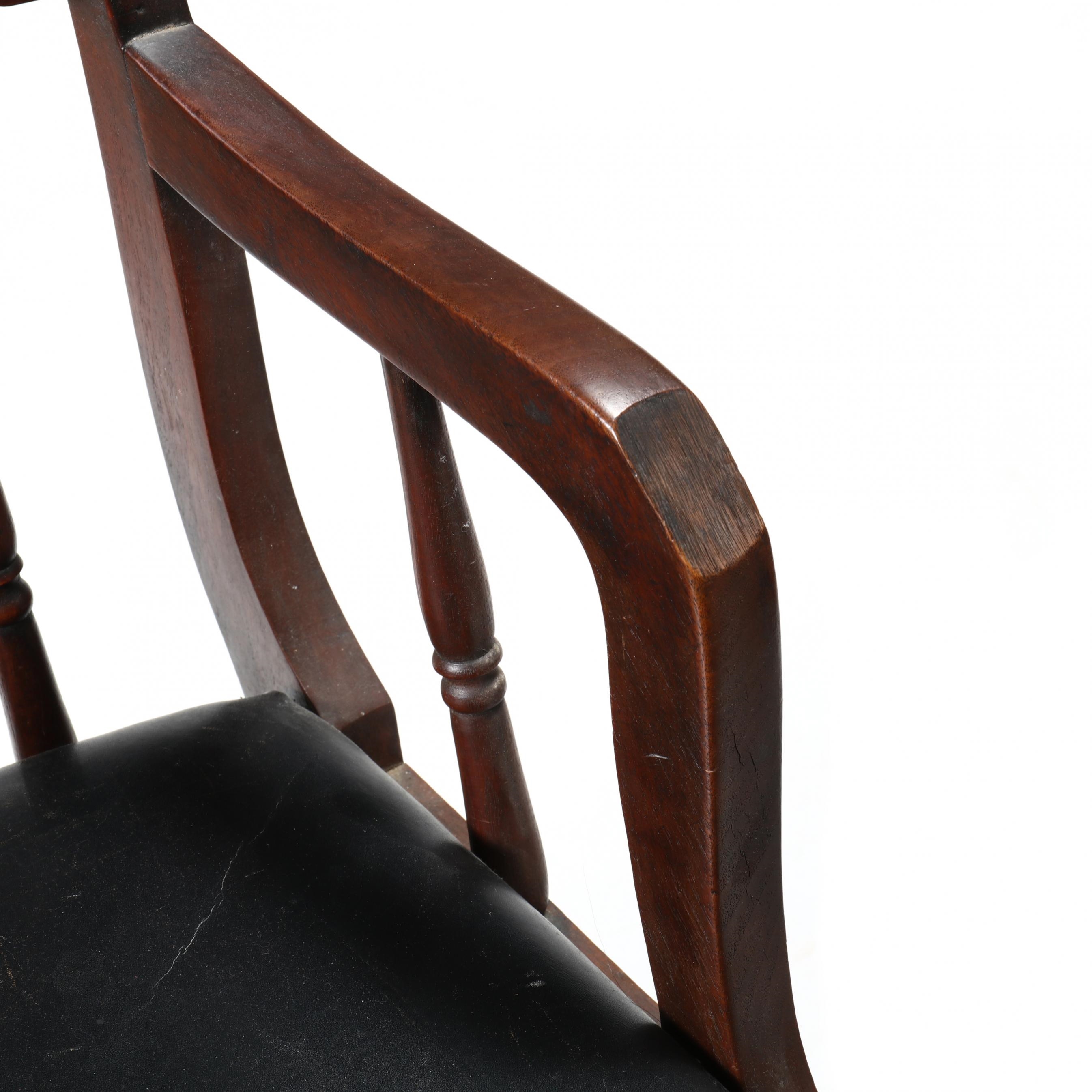 Artwork by Thomas Day, Set of Three Walnut Armchairs, Made of walnut  (3)