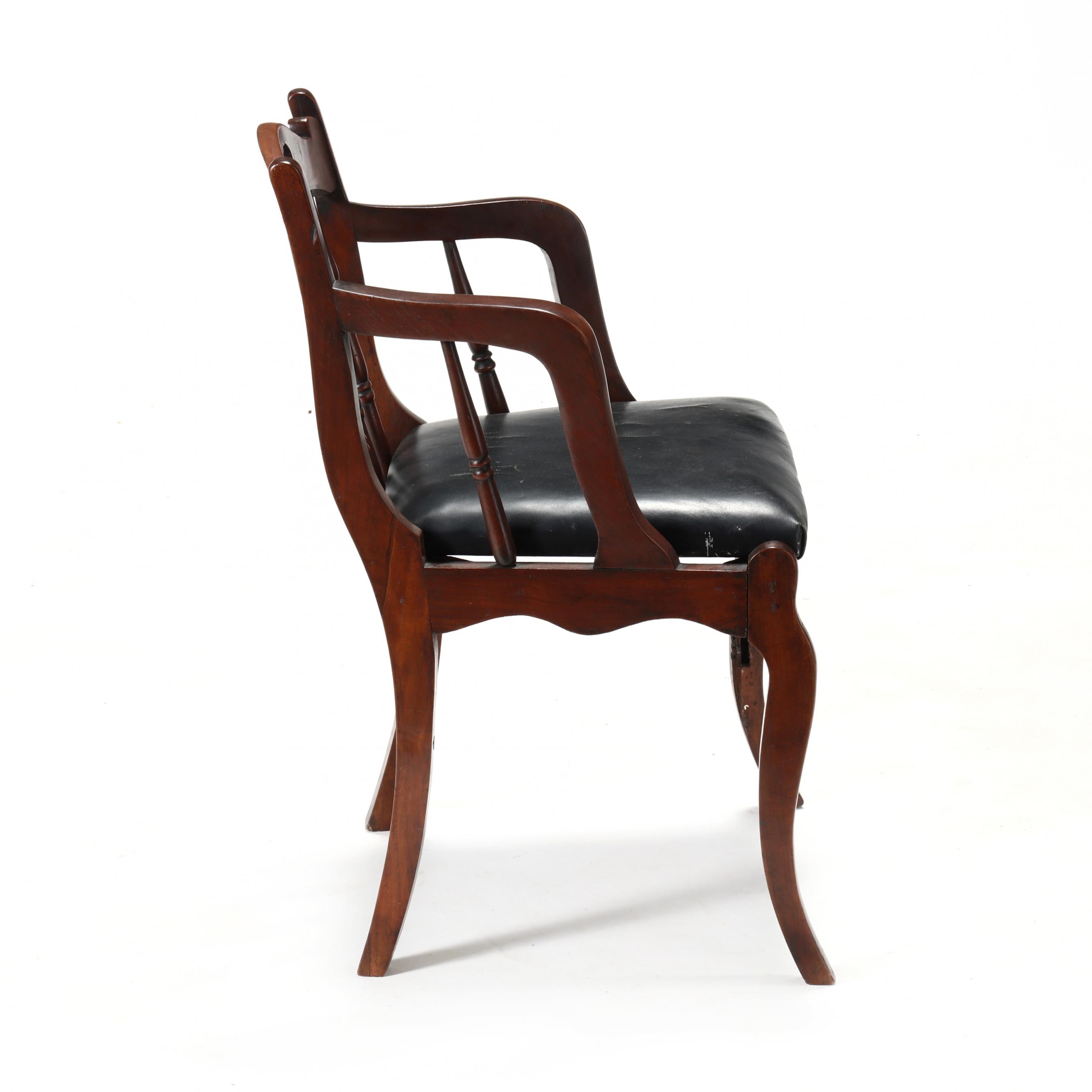 Artwork by Thomas Day, Set of Three Walnut Armchairs, Made of walnut  (3)