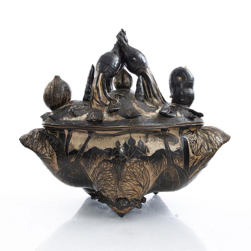 Artwork by David Regan, Untitled, Made of glazed white ceramic