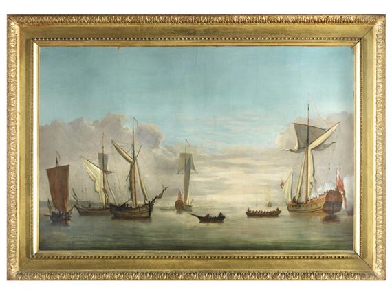 Le départ d un navire. by Francis Swaine