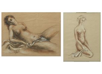 Reclining Nude - Simone de Virgile