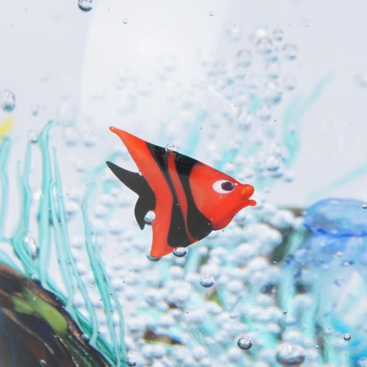 Elio Raffaeli Murano Art Glass Aquarium Vase MutualArt