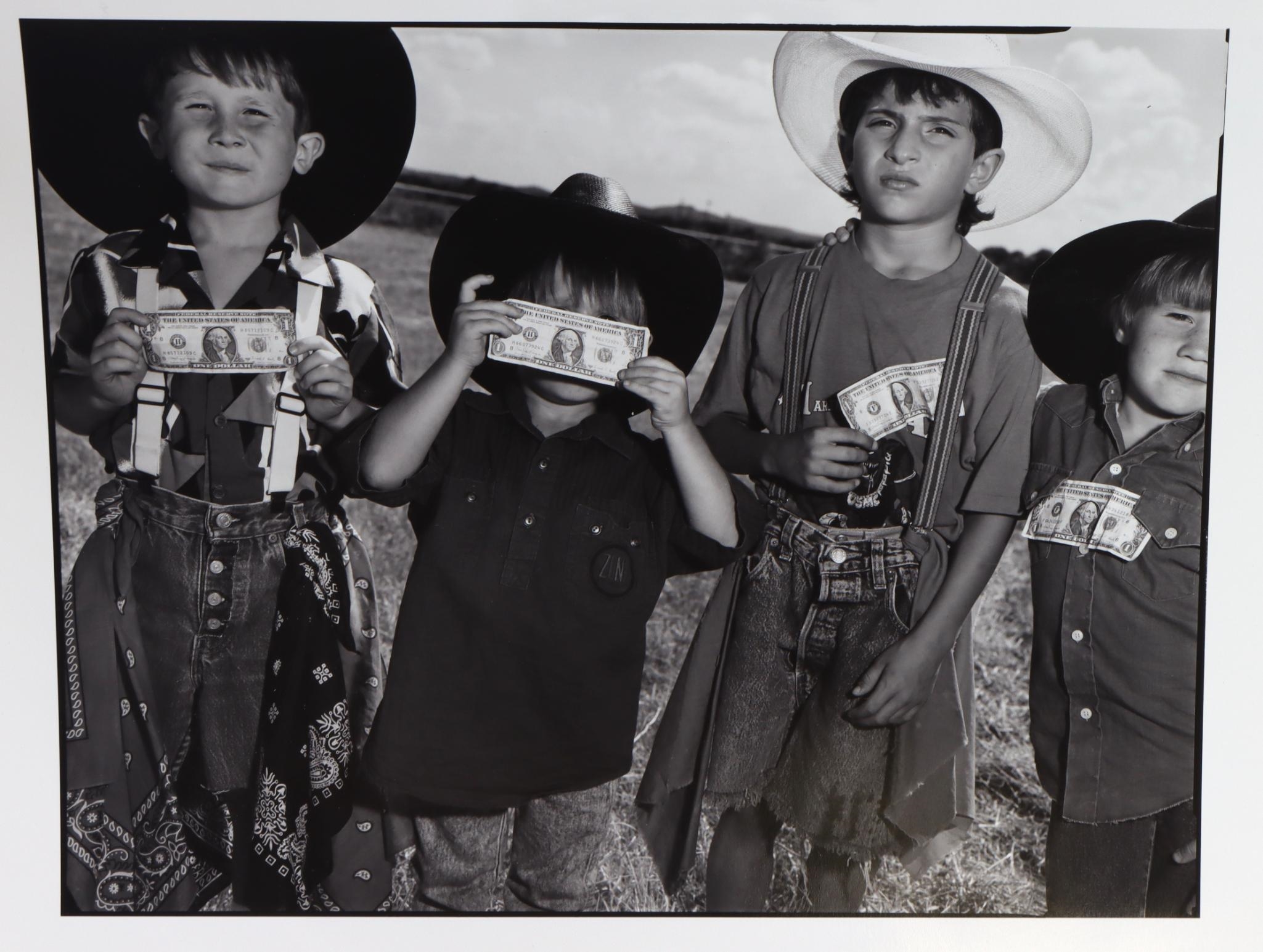 Boys With Dollars - Boeme, Texas by Mary Ellen Mark, 1991