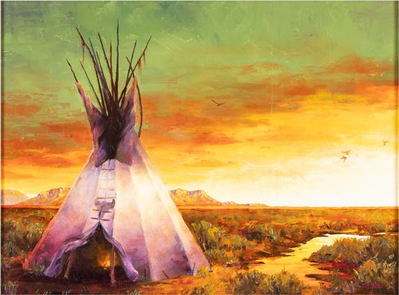 Colt Idol | Native American Sunset | MutualArt