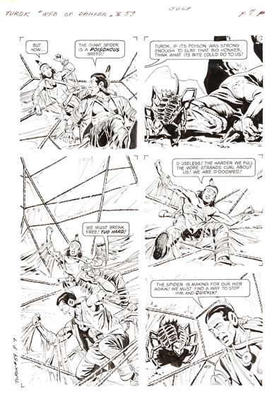 Turok, Son of stone - Web of danger, n. 59 page 8 - Giovanni Ticci