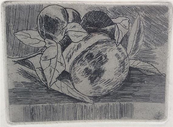 Axel Salto Lithograph Peaches(1920s) Klingen アクセル サルト