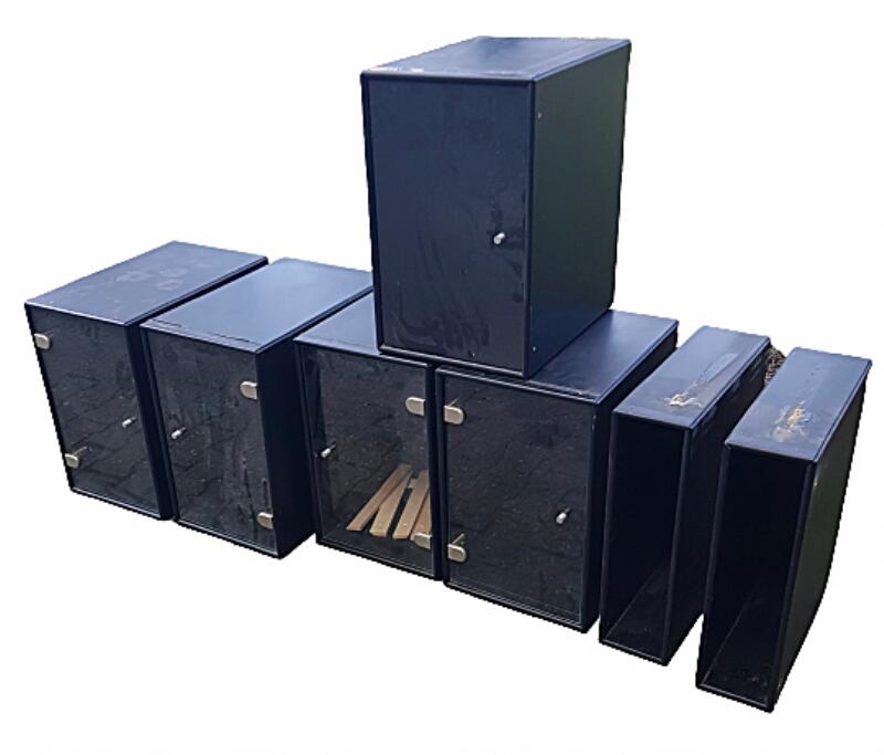 Peter J. Lassen Seven lacquered MDF shelving units MutualArt