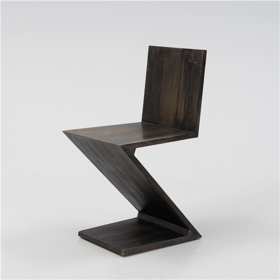 Gerrit Rietveld | A 'Zig-Zag' chair by Gerrit Rietveld for Cassina