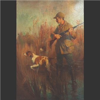 HUNTER AND POINTERS - William A. Hottinger