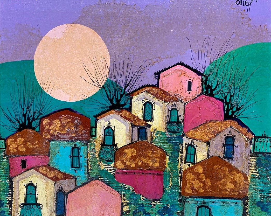 Artwork by Liny Aneff, Pueblito colonial, Made of Acrylic on canvas