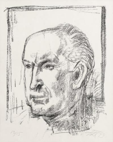Bildnis Friedrich Bienert by Otto Dix, 1949