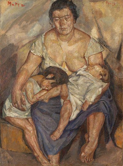Macierzyństwo (Maternité) by Maria-Mela Muter, 1924