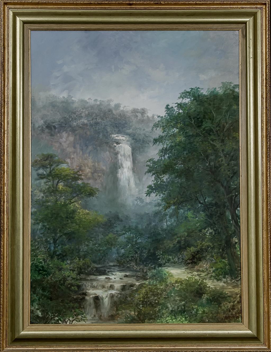 Artwork by Virgilio Patiño Gutierrez, Cascada, Made of Oil on Canvas