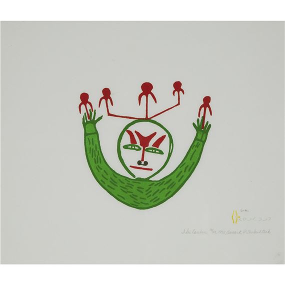 I SEE CARIBOU by Jessie Oonark, 1972