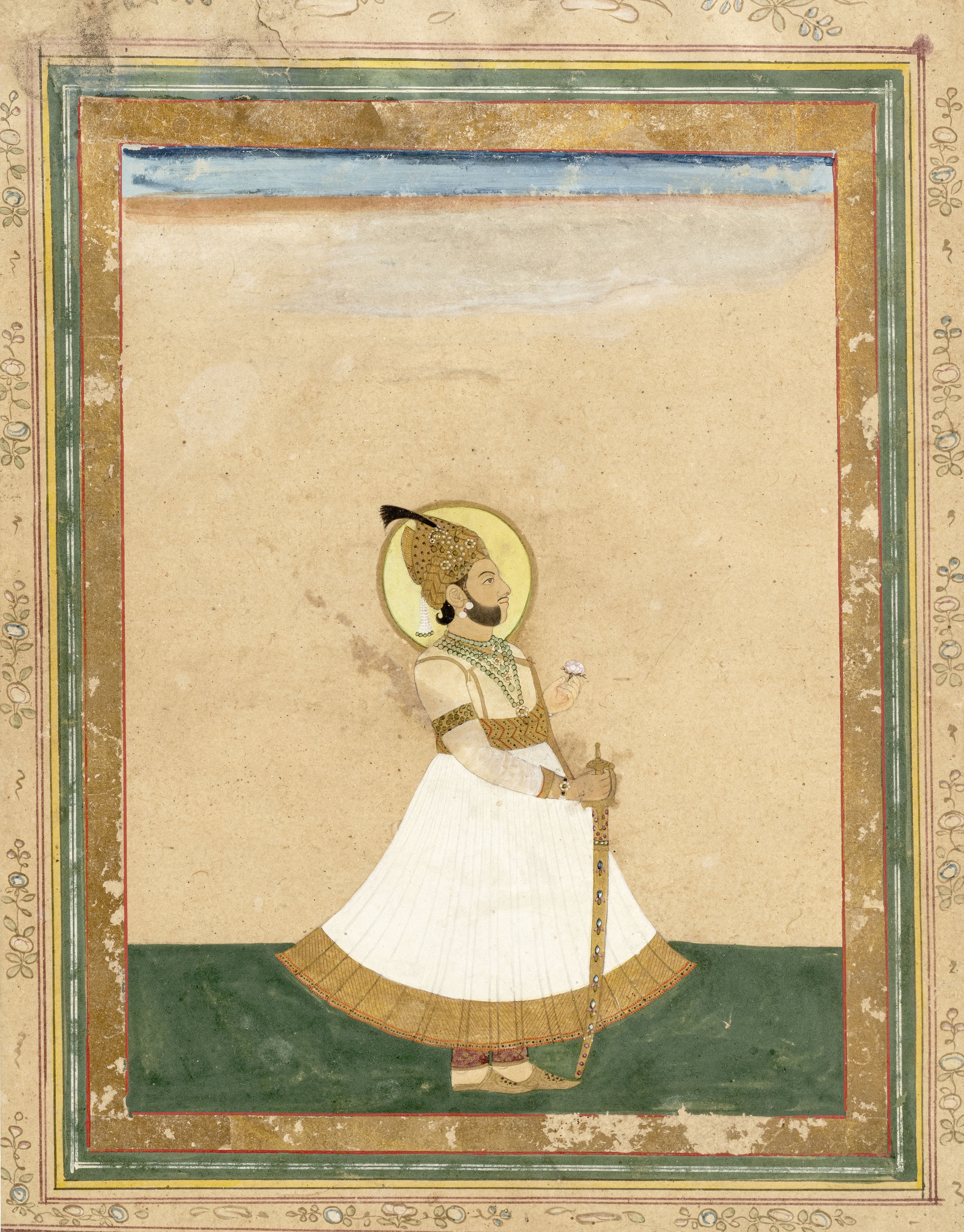 Portrait probably of Jaga Singh of Amber and Jaipur (r. 1803-1818) by Indian School, 19th Century, ca 1805