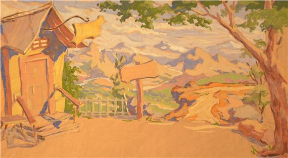 Landscape by Viktor Vikhtinsky, early 20th century