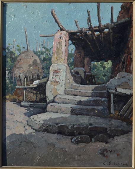 Landscape by Leonid Romanovitch Sologub, mid 20th century