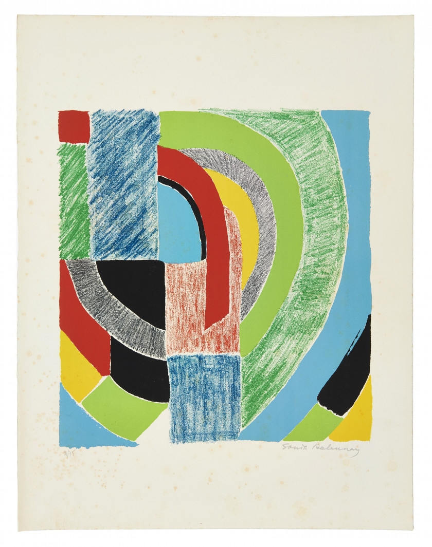 Artwork by Sonia Delaunay, Totem, Made of Lithograph in colors