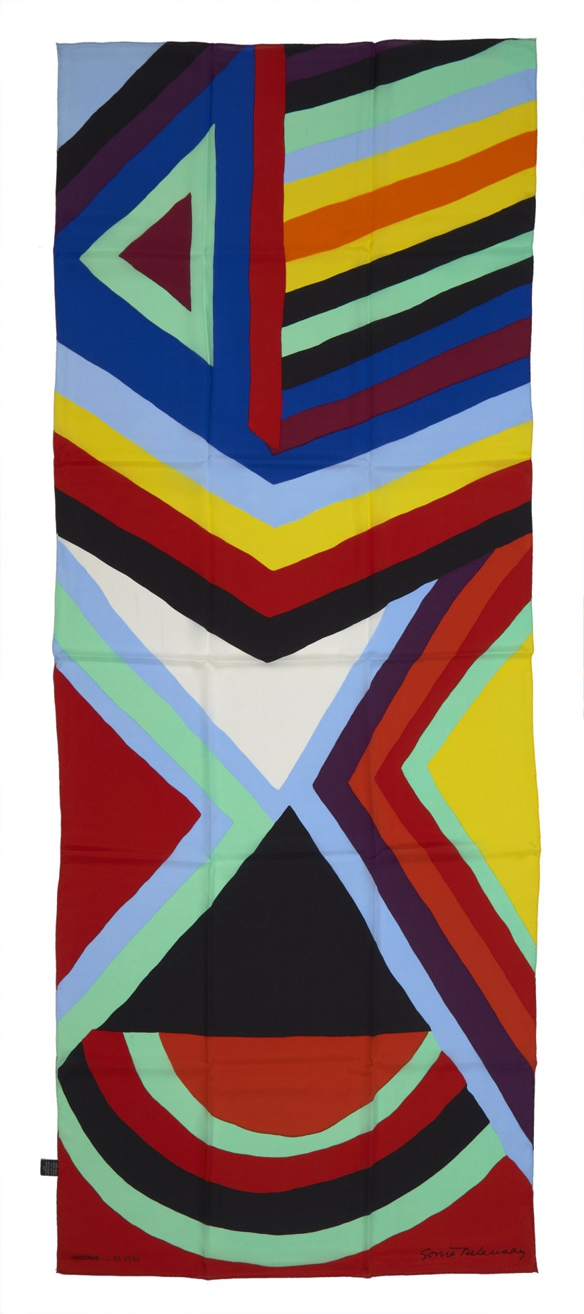 Artwork by Sonia Delaunay, Diaghilev, Made of Multicolored silk scarf