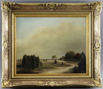 Schafstall bei Wilsede im Herbst - Karl Kämpf