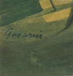 Artwork by Paul Gavarni, La Leçon de Paysage, Made of Watercolor