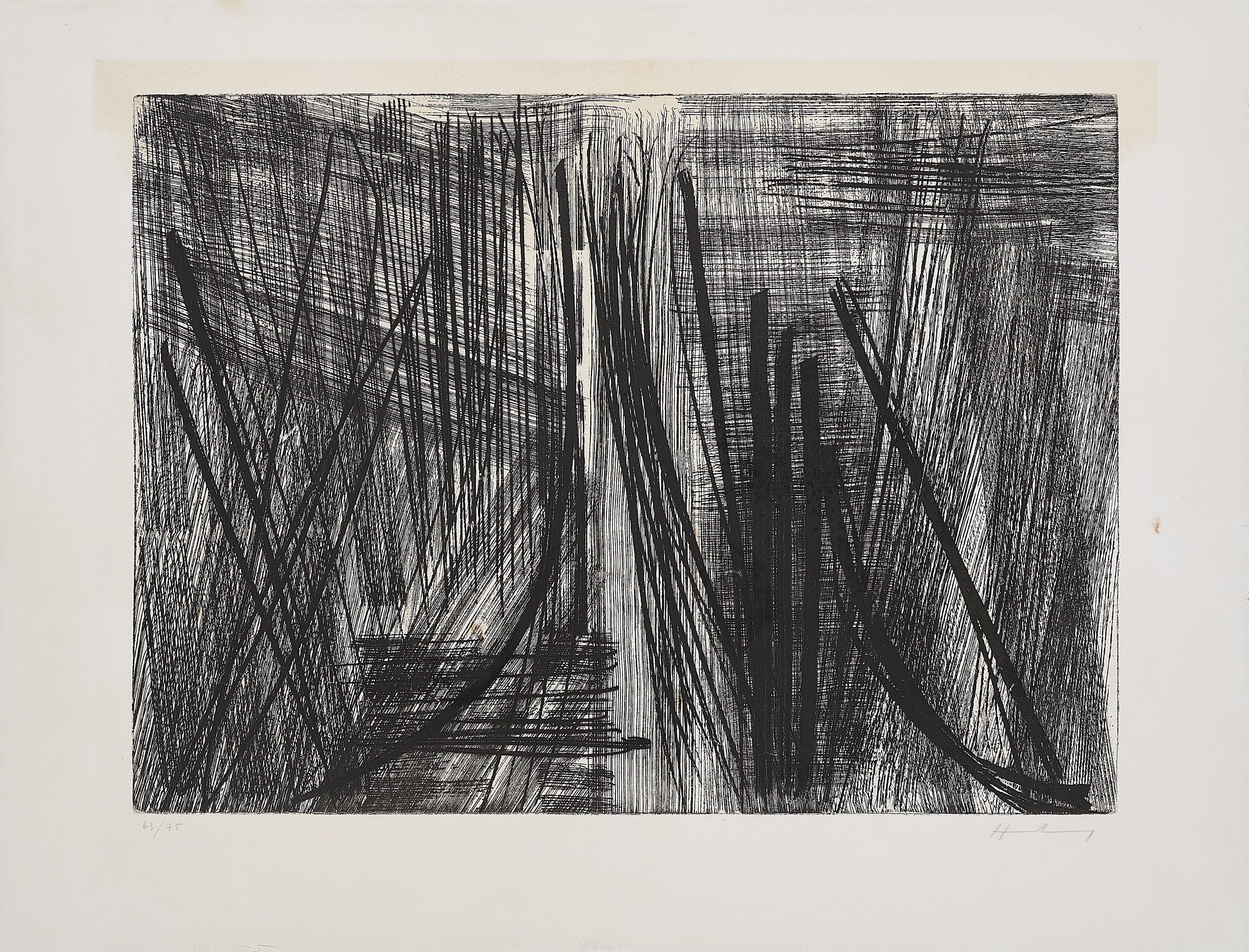 Artwork by Hans Hartung, G 23., Made of Etching on Arches