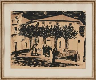 Dorfplatz - Inge Hergenhahn