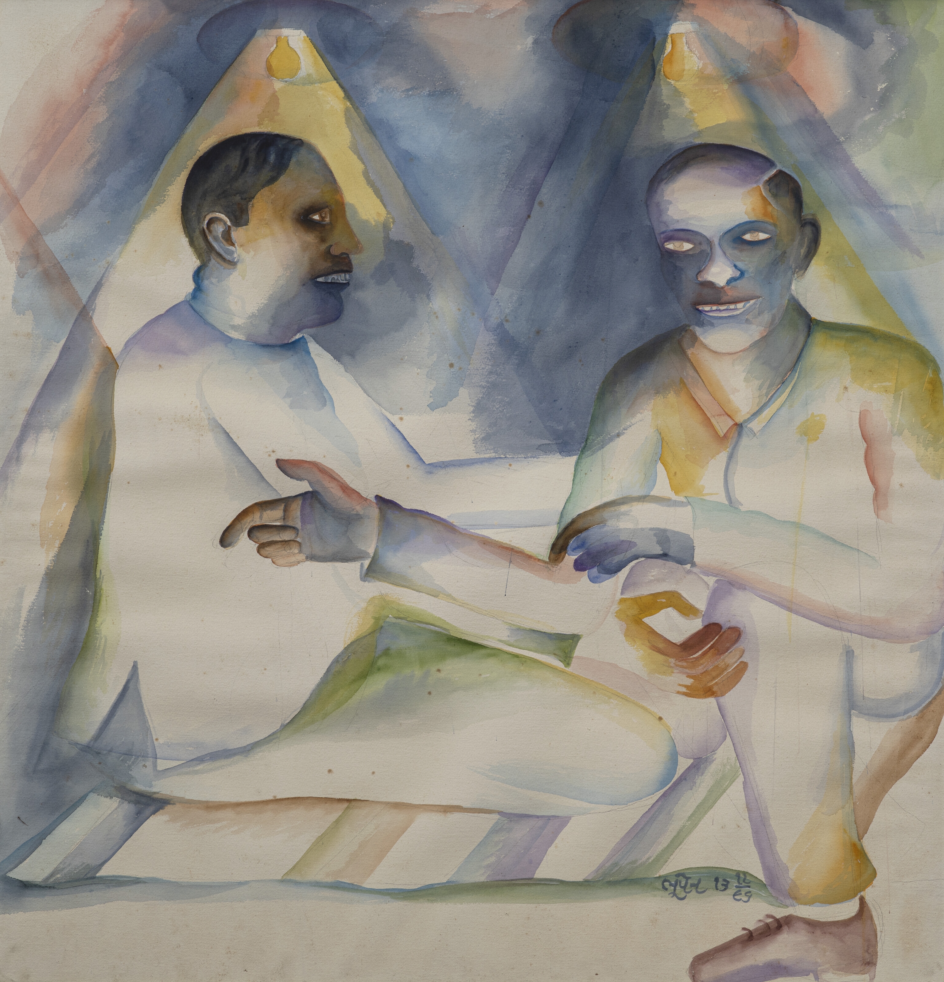 Untitled (Two Men) by Bhupen Khakhar, Executed in 1997
