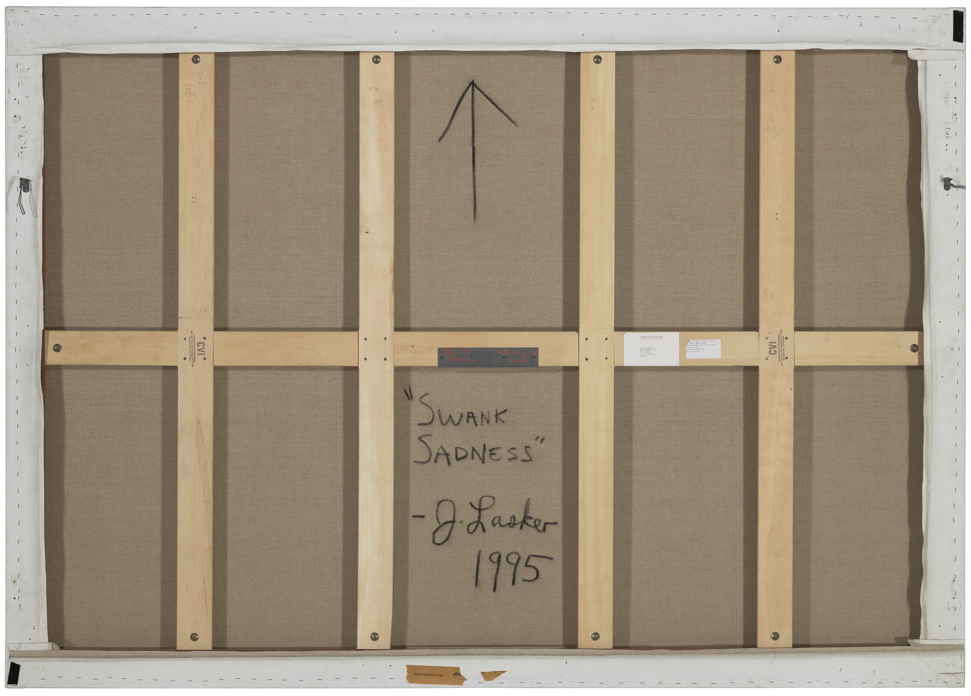 Artwork by Jonathan Lasker, Swank Sadness, Made of oil on linen